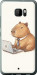 Чехол для HTC U Ultra Funny Capybara CEO Working (Разноцветный)