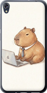 Чехол для Asus ZENFONE Live ZB501KL Funny Capybara CEO Working (Разноцветный)