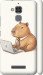 Чехол для Asus Zenfone 3 Max ZC520TL Funny Capybara CEO Working (Разноцветный)