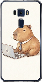 Чохол для Asus Zenfone 3 ZE552KL Funny Capybara CEO Working (Різнокольоровий)