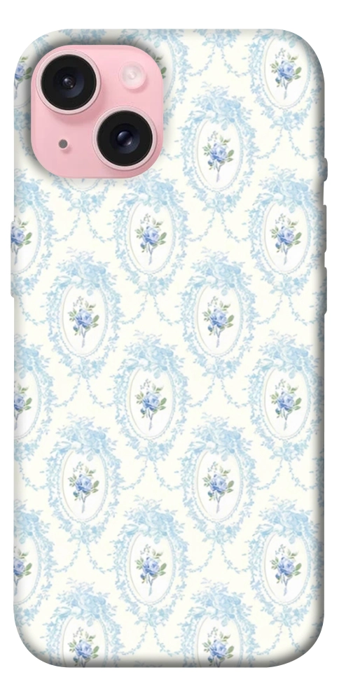 Чехол Голубая классика для iPhone 15