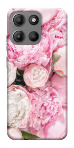 Чехол Pink peonies для Motorola Moto G15 Power