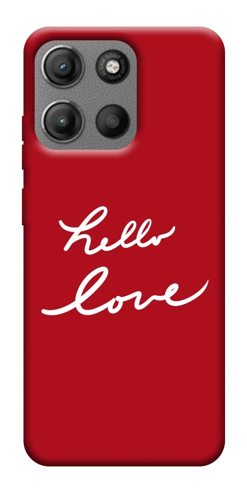 Чехол Hello love для Motorola Moto G15 Power