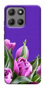 Чехол Тюльпаны для Motorola Moto G15 Power