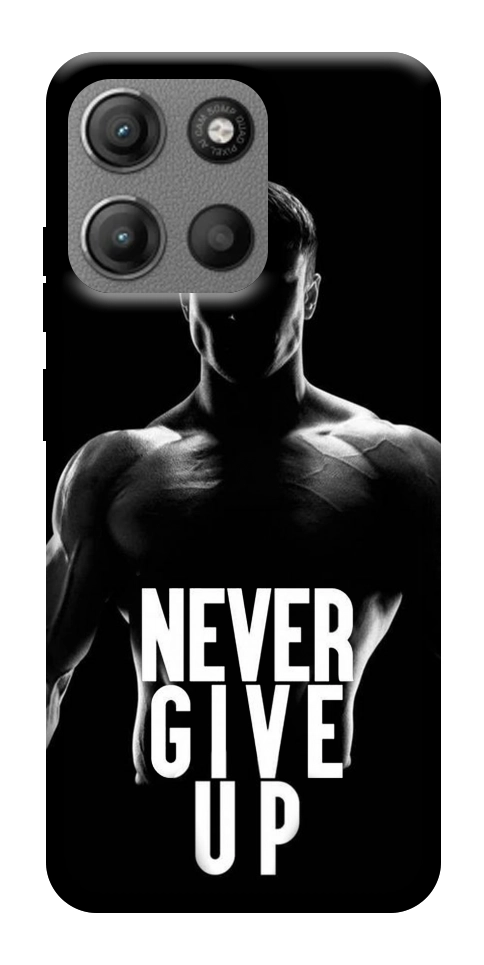Чехол Never give up для Motorola Moto G15 Power