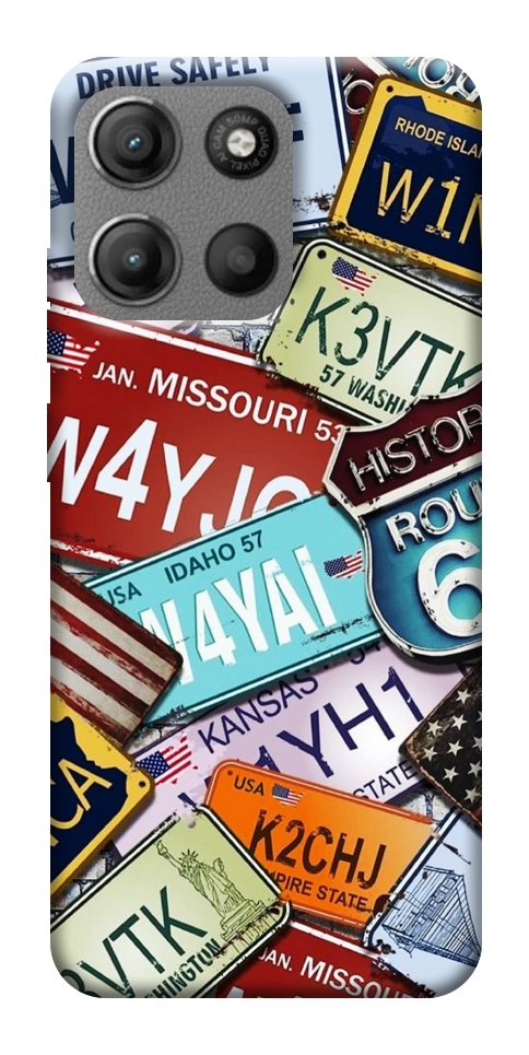 Чехол License plate для Motorola Moto G15 Power
