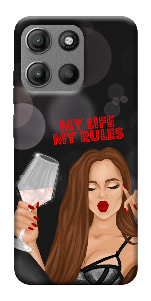 Чехол My life my rules для Motorola Moto G15 Power