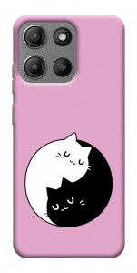 Чехол Коты инь-янь для Motorola Moto G15 Power