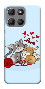 Чехол Два кота Love для Motorola Moto G15 Power
