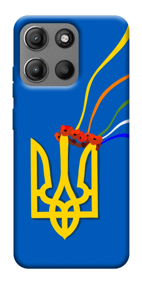 Чехол Квітучий герб для Motorola Moto G15 Power