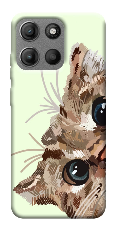 Чехол Cat muzzle для Motorola Moto G15 Power