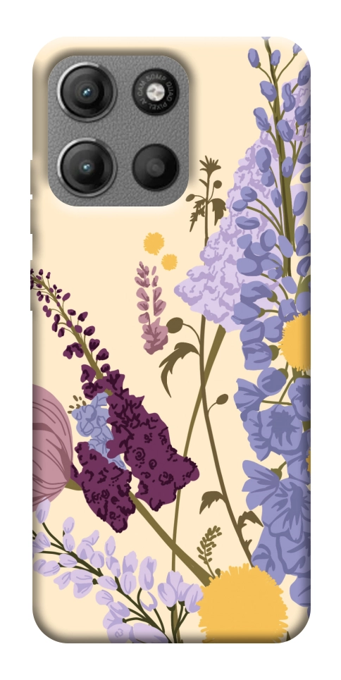 Чехол Flowers art для Motorola Moto G15 Power