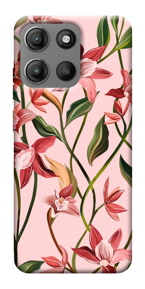 Чехол Floral motifs для Motorola Moto G15 Power