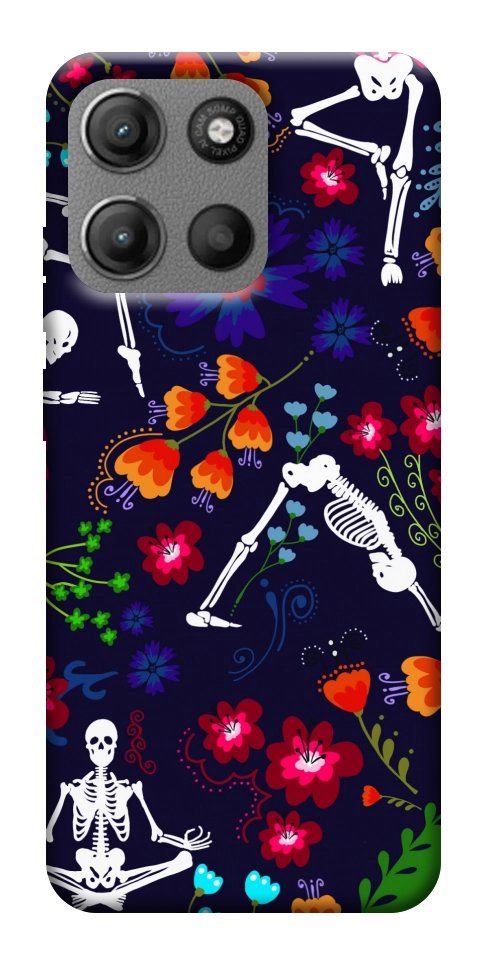 Чехол Yoga skeletons для Motorola Moto G15 Power