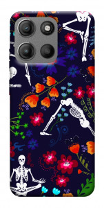Чехол Yoga skeletons для Motorola Moto G15 Power
