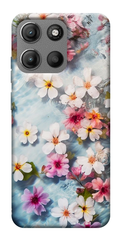 Чехол Floating flowers для Motorola Moto G15 Power
