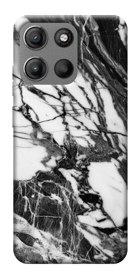 Чехол Calacatta black marble для Motorola Moto G15 Power