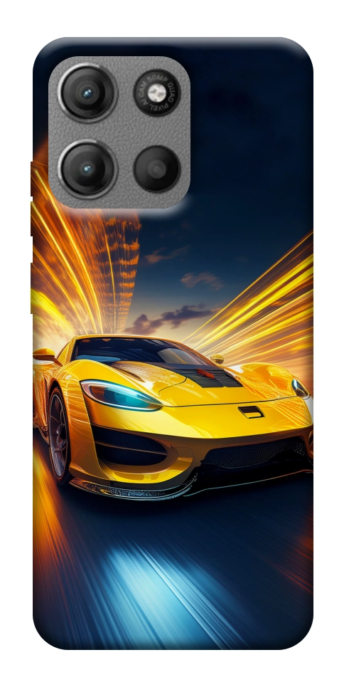 Чехол Yellow Porsche для Motorola Moto G15 Power