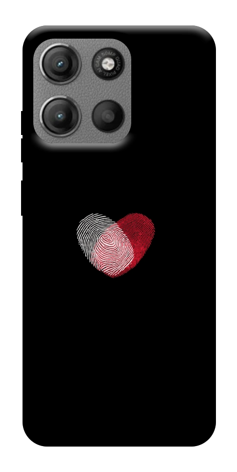 Чехол Fingerprint heart для Motorola Moto G15 Power