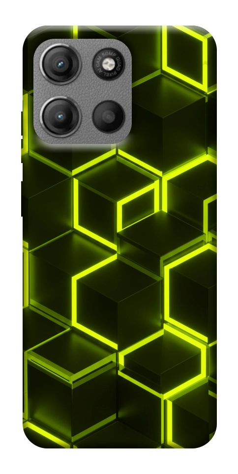 Чехол Neon hexagon для Motorola Moto G15 Power