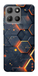 Чехол Burning hex pattern для Motorola Moto G15 Power