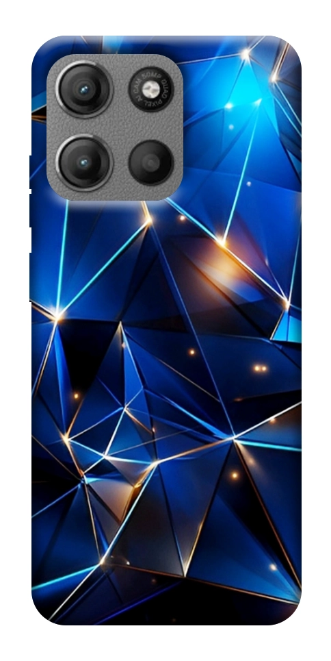 Чехол Abstract purple pattern для Motorola Moto G15 Power