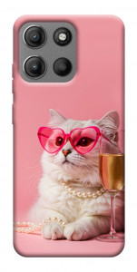 Чехол Pinky cat для Motorola Moto G15 Power