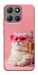 Чехол Pinky cat для Motorola Moto G15 Power