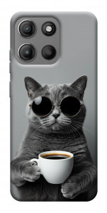 Чехол Grey cat coffee для Motorola Moto G15 Power