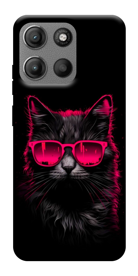 Чехол Cyberpunk cat для Motorola Moto G15 Power