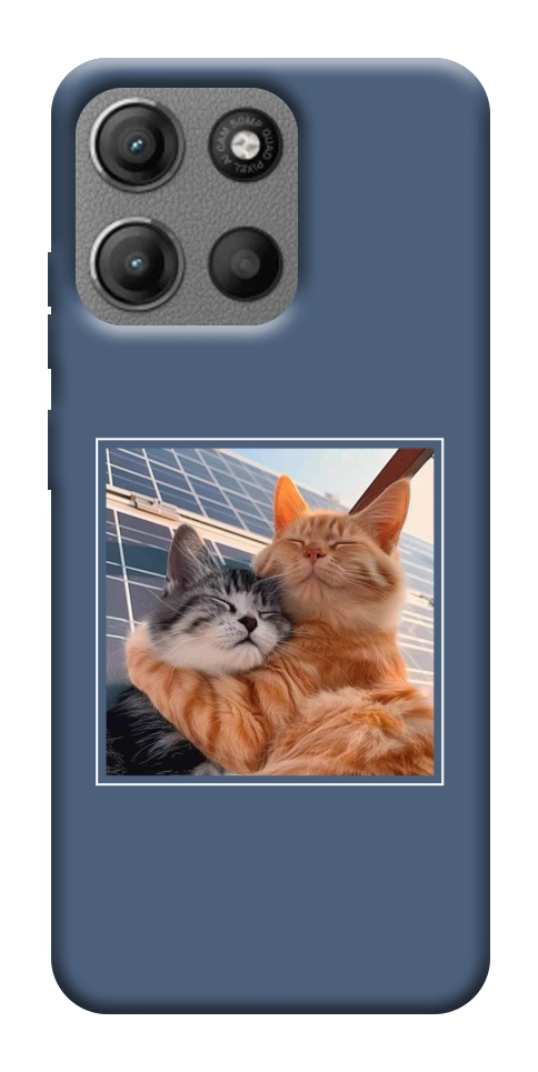 Чехол Кошачья нежность для Motorola Moto G15 Power