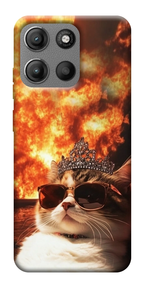 Чехол Cat explosion для Motorola Moto G15 Power