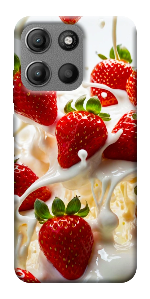 Чохол Strawberry and cream для Motorola Moto G15 Power