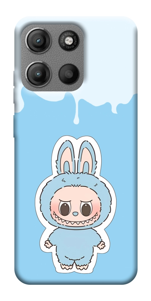 Чехол Labubu blue для Motorola Moto G15 Power