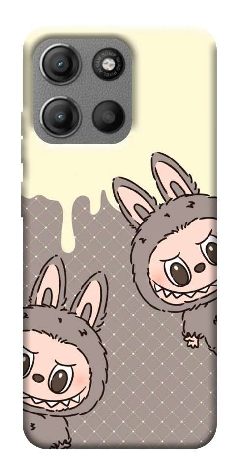 Чехол Labubu twins для Motorola Moto G15 Power