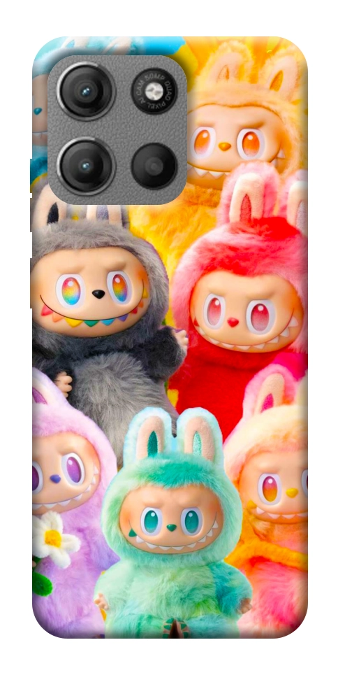 Чехол Rainbow labubu для Motorola Moto G15 Power