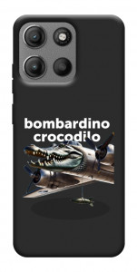Чехол Bombardino Crocodilo volante для Motorola Moto G15 Power