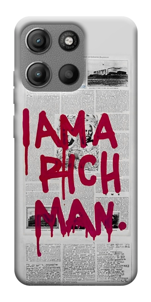 Чехол Mom I am a rich man для Motorola Moto G15 Power