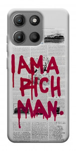 Чехол Mom I am a rich man для Motorola Moto G15 Power