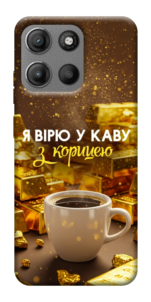 Чехол Верю в кофе для Motorola Moto G15 Power
