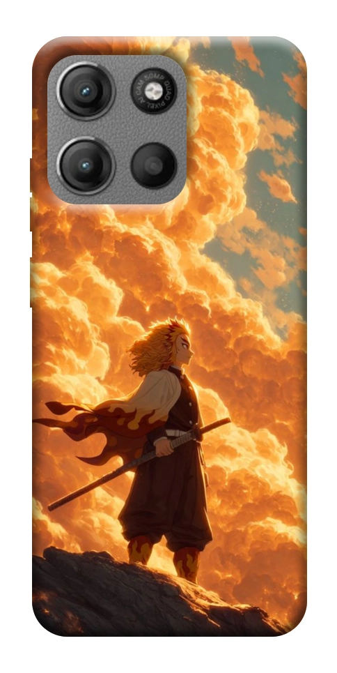 Чехол Demon slayer kyojuro для Motorola Moto G15 Power