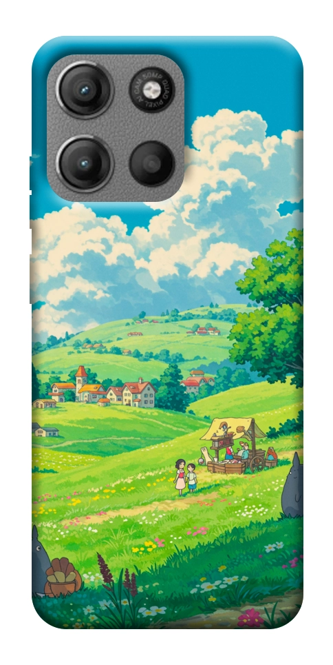 Чехол Miyazaki landscape для Motorola Moto G15 Power