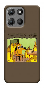 Чехол Dog in the fire для Motorola Moto G15 Power