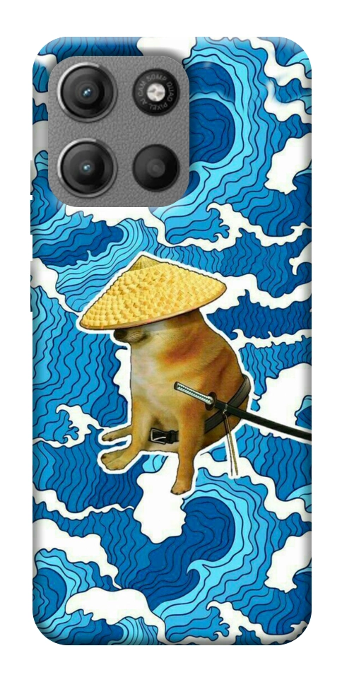Чехол Sad dog samurai для Motorola Moto G15 Power