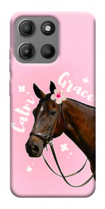 Чехол Horse with flower для Motorola Moto G15 Power