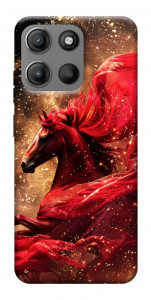 Чехол Red sparkles Horse для Motorola Moto G15 Power