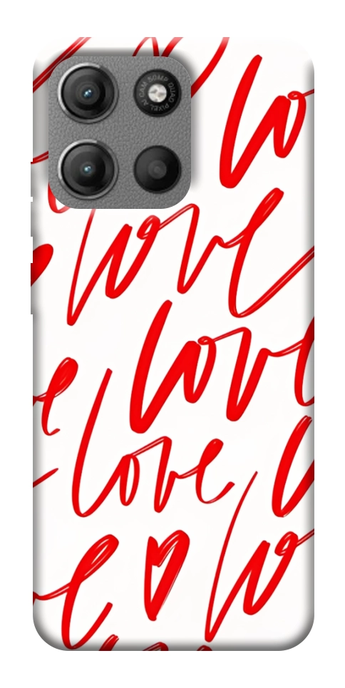 Чехол Love handwriting для Motorola Moto G15 Power