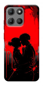 Чехол Silhouette couple для Motorola Moto G15 Power