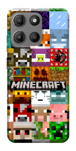 Чехол Minecraft collage для Motorola Moto G15 Power