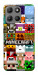 Чехол Minecraft collage для Motorola Moto G15 Power